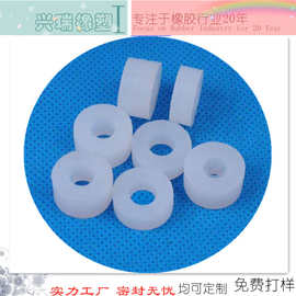 白色硅胶平垫胶圈 橡胶密封防水圆柱垫圈耐高温垫片