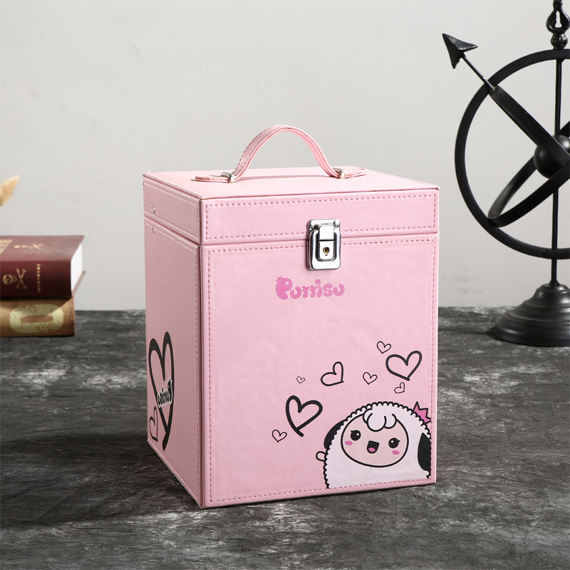 厂家皮质首饰盒 高档皮盒饰品收纳盒珠宝首饰收纳箱直销批发