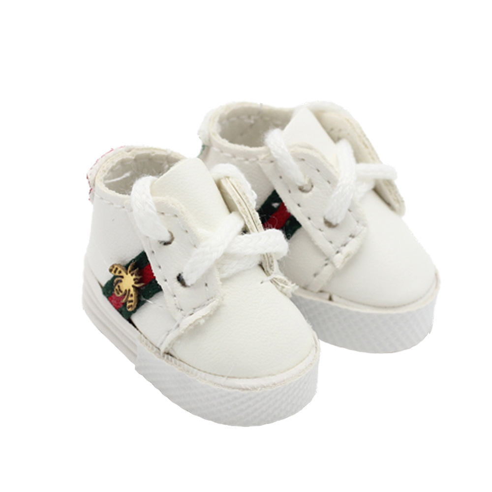 6 puntos bjd muñeca zapatos de cuero 15cm algodón Exo muñeca juguete ocio zapatillas 4*1,8 cm