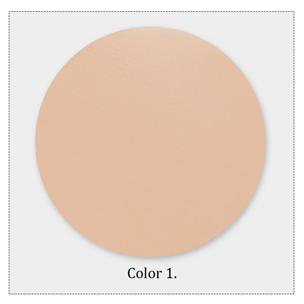 Breast prosthesis with a round collar, breathable silicone breast, for transsexuals