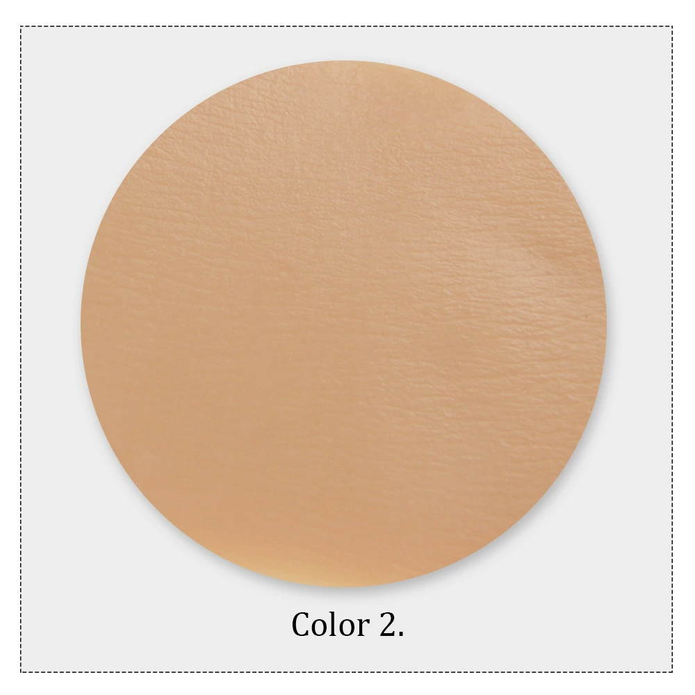 Breast prosthesis with a round collar, breathable silicone breast, for transsexuals