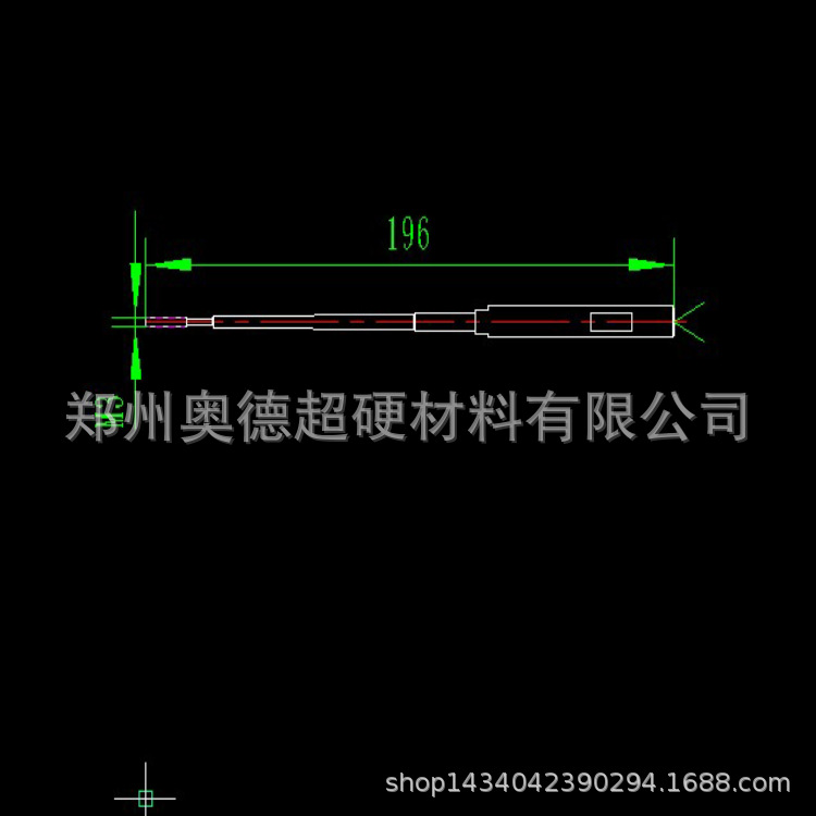 内孔精密加工用高硬度高韧性好不变形超细加长铰珩杆