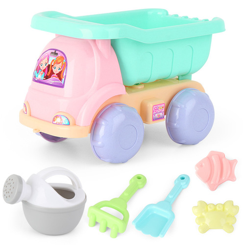 Summer New Fun Hourglass ATV Toy 11-piece Set Children's Sand Playing and Water Digging Tools Wholesale