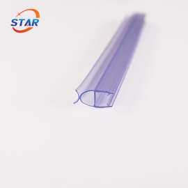 佛山STAR卫浴新款超透表面无瑕疵形状漂亮玻璃门侧半圆防撞胶条