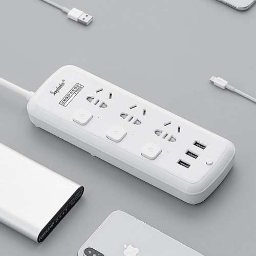 Smart power strip with USB fast charging sockets, multi-functional home switch cordless adapter, line power strip manufacturer