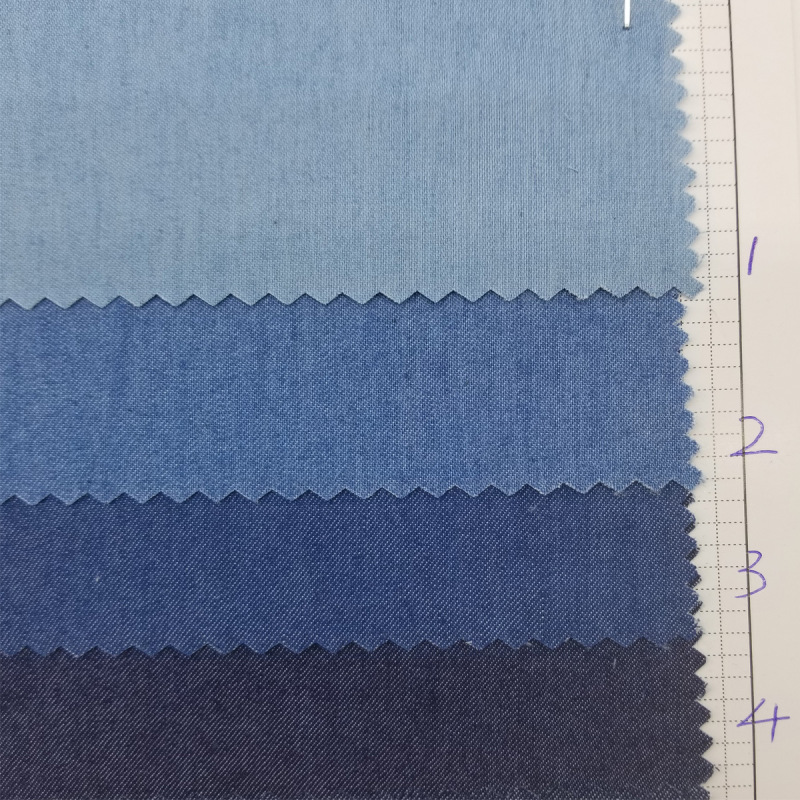 32 * 100D interwoven thin washed denim Denim fabric washed denim fabric anti-mosquito pants