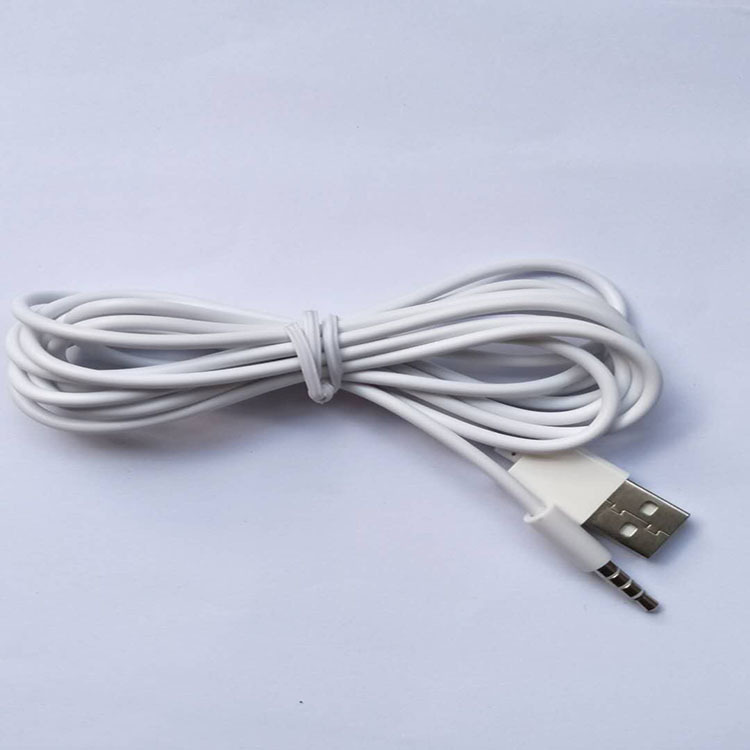 Aux车载音响连接 3.5对USB转换线数据线连接线 MP3充电数据线