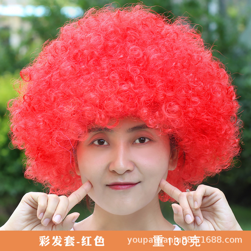 Красочный волос-красный