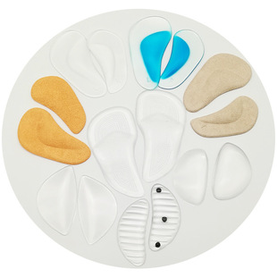 Flat Foot Correction Insoles Silicone Foot Arch Pad Insole Support Shock Absorption Massage Anti-Pain Children Adult Foot Cushion