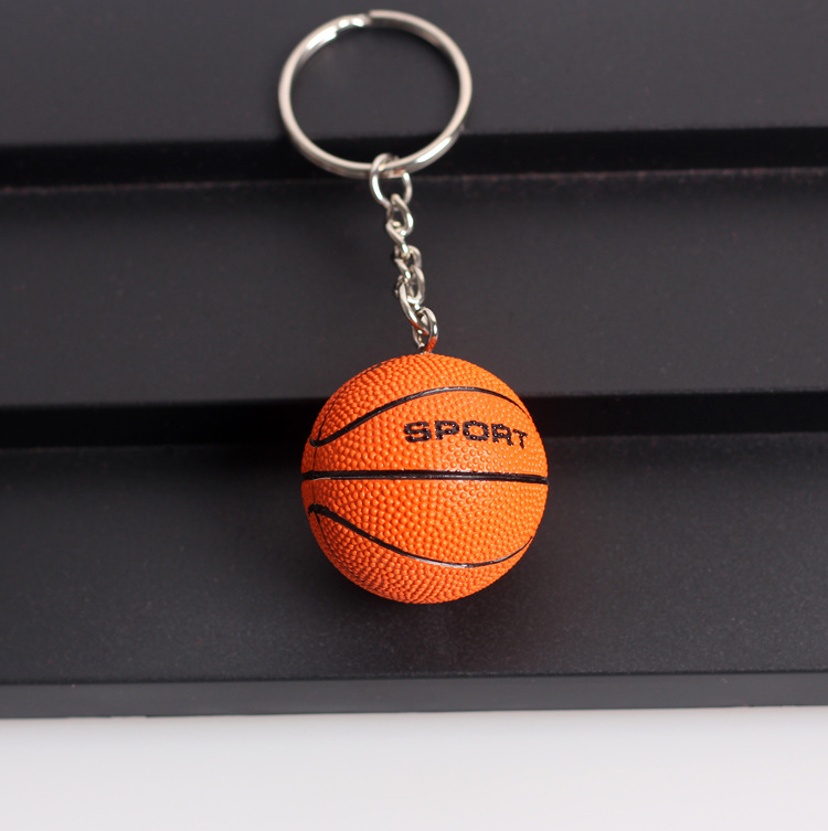 Deportes llavero baloncesto voleibol rugby pu cuero simulación bola colgante ventiladores suministros creativos pequeños regalos