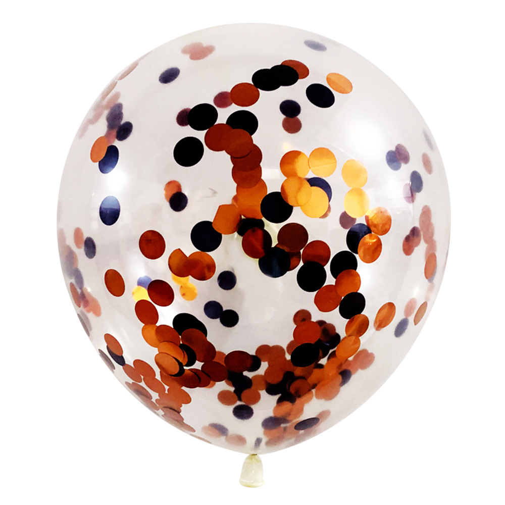 Globos de Lentejuelas para Halloween, Globos de Confeti para Navidad, Globos de Látex Transparentes de 12 Pulgadas, Globos de Lentejuelas Brillantes