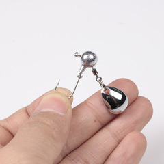 Shark Striker | Round/Spherical Lead Head Hooks with Noise Blade 2g-10g Lure High Carbon Steel Lead Head Hooks with Flash Blade Fishing Hooks