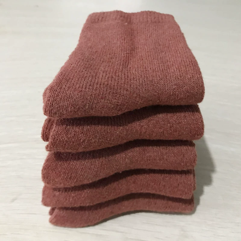 Mid‑calf rabbit‑wool socks, Harajuku retro style, thick terry lining, warm, multiple colors