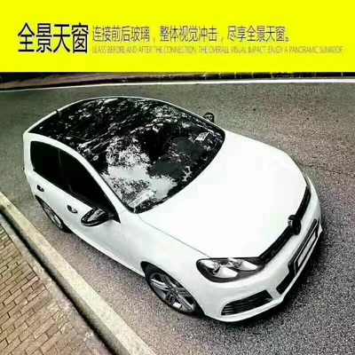 Hot Sale Special Price 3-Layer Car Imitation Panoramic Sunroof Film Body Color Change Film Roof Film Bright Black Car Body Sticker Paper Film