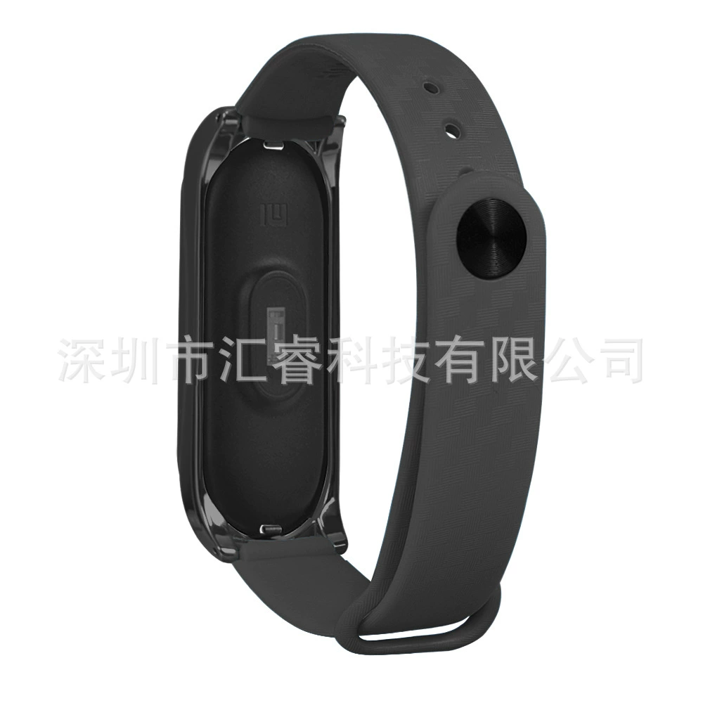 Совместимо с браслетом Xiaomi 4/3 GM - текстура карбонового волокна замена ремешка