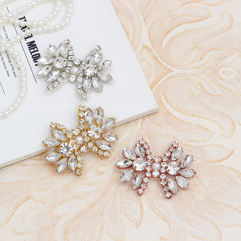 914 bow alloy Diamond-embedded adhesive decals rhinestone welding hot drilling shoes and hats bag clothing decorative accessories diamond accessories