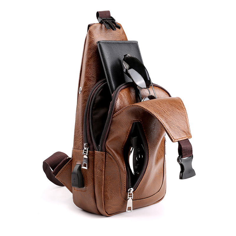 Pechera Casual para Hombre de PU Impermeable para Ciclismo image 5