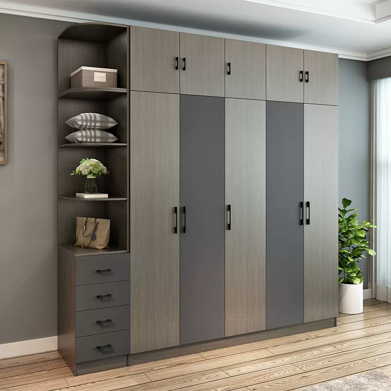 南海新型焊接全铝合金衣柜定制全屋轻奢现代简约卧室整体全铝衣柜