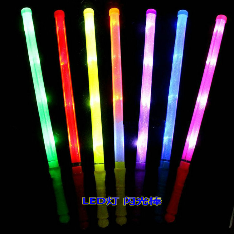 electronic rainbow big colorful flashing light stick