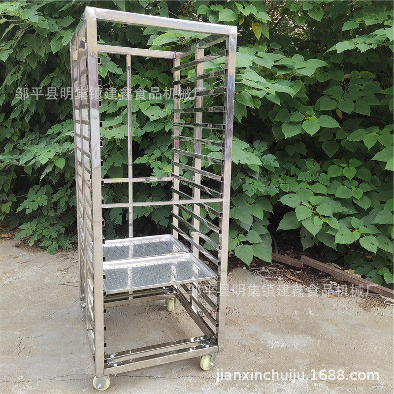 河南馒头蒸房蒸车40/60盘架子车18层36盘馒头小推车