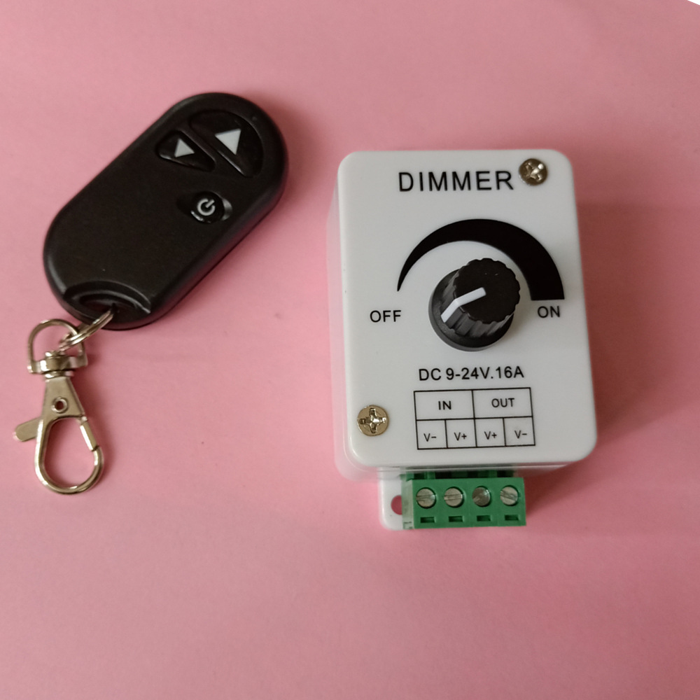 手动旋钮调光器16A无线调光器LED灯远距离遥控接收调光控制开关器