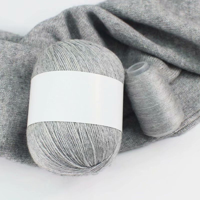 Hilo de Cachemira tejido a mano al por mayor bebé anti-pilling conejo lana medio grueso lana DIY lana tejida bufanda suéter