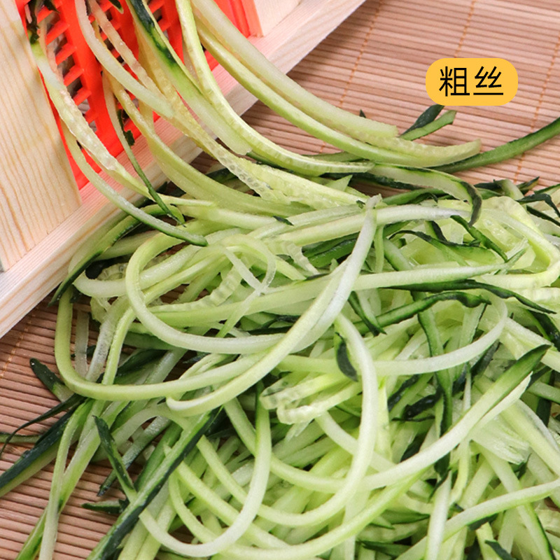 Rallador de patata, trituradora de doble propósito, rallador de madera sólida, rallador, alambre grueso, alambre fino, hogar de la cocina