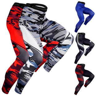 Tight pants men's sports basketball leggings high elastic compression pants running training quick-drying fitness pants manufacturers spot