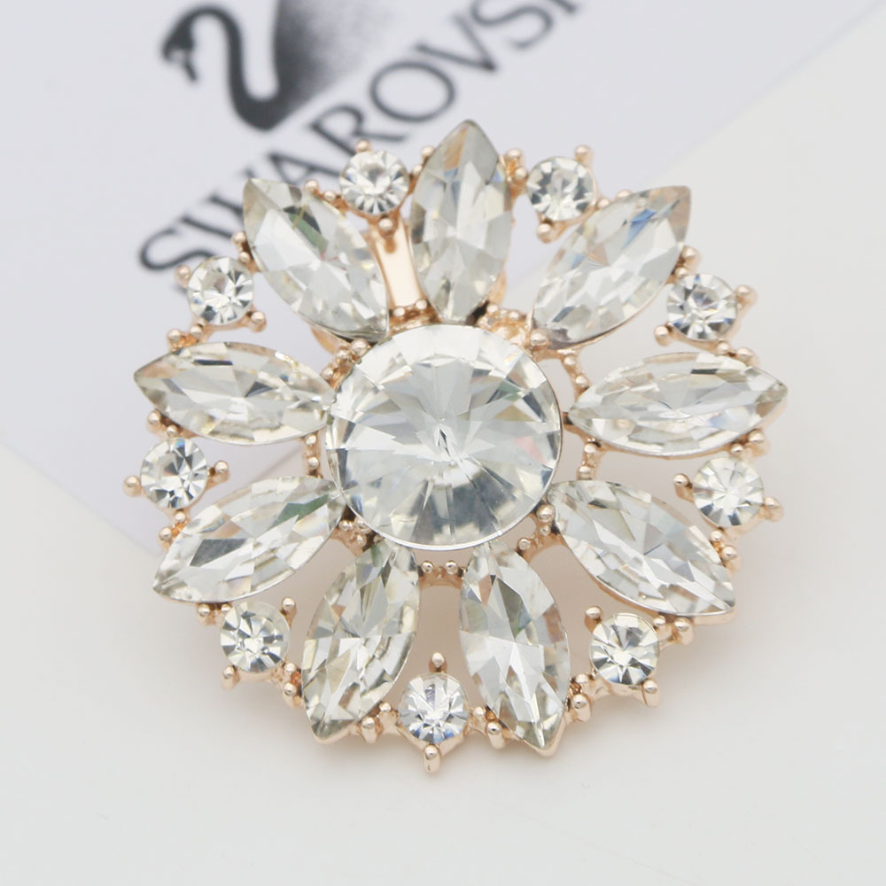 Cruzar la frontera decoración del dedo del pie de cristal de girasol zapato hebilla desmontable flor zapatos de la boda decoraciones accesorios de tacones altos