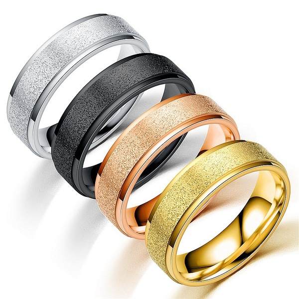 fashionable matte ring stainless steel