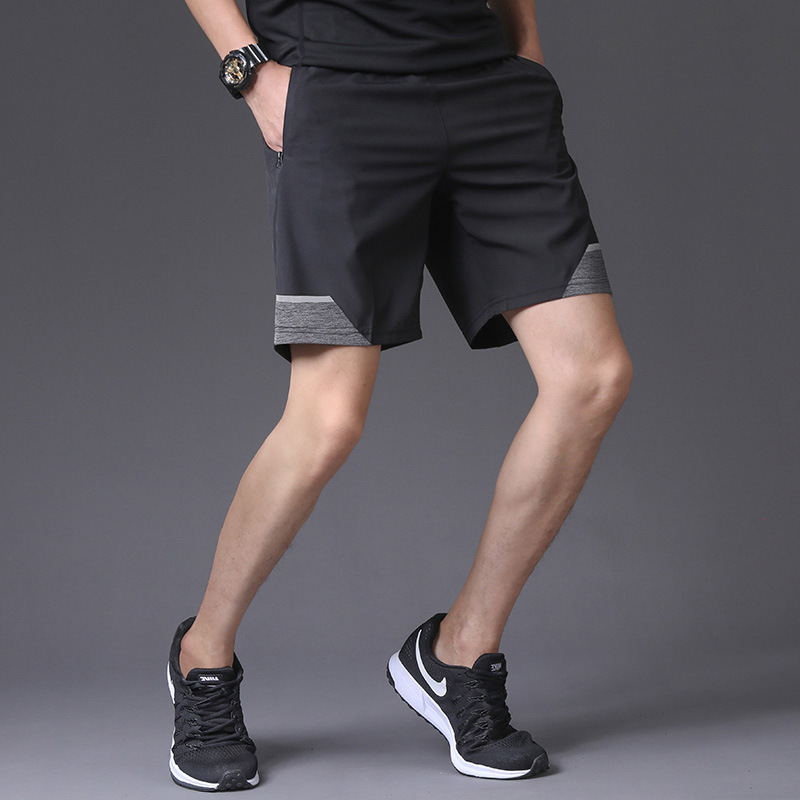 Pantalones cortos deportivos para hombres ociosos para mujeres de verano delgados secos rápidos para correr siete puntos de hielo baloncesto pantalones sueltos pantalones de cinco puntos de moda