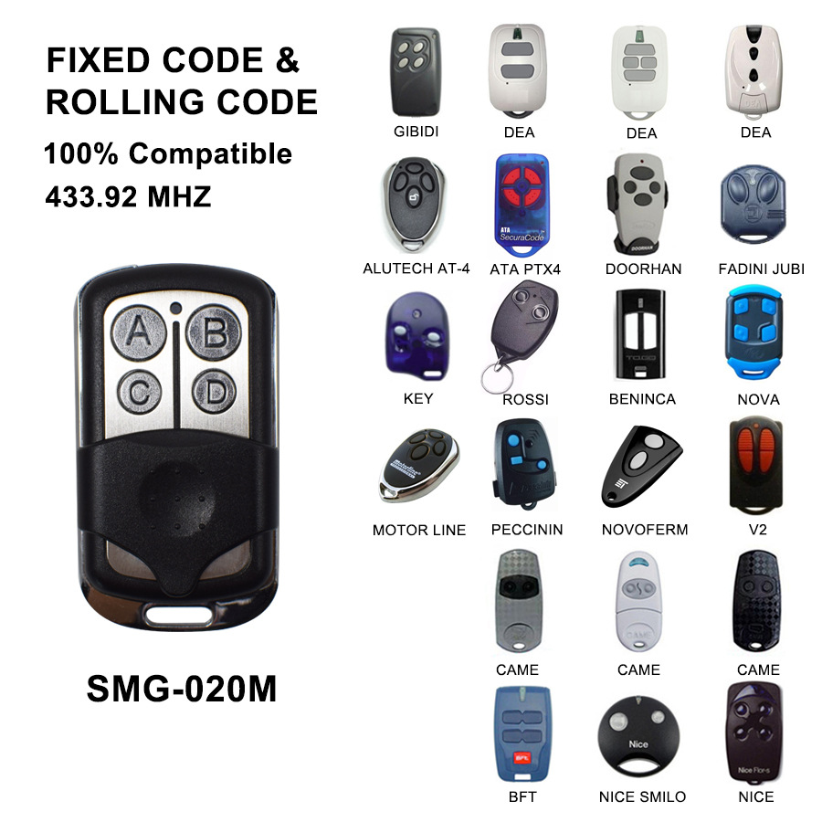SMG-020M 拷贝替代固定码滚动码 DOORHAN MOTORLIN遥控器