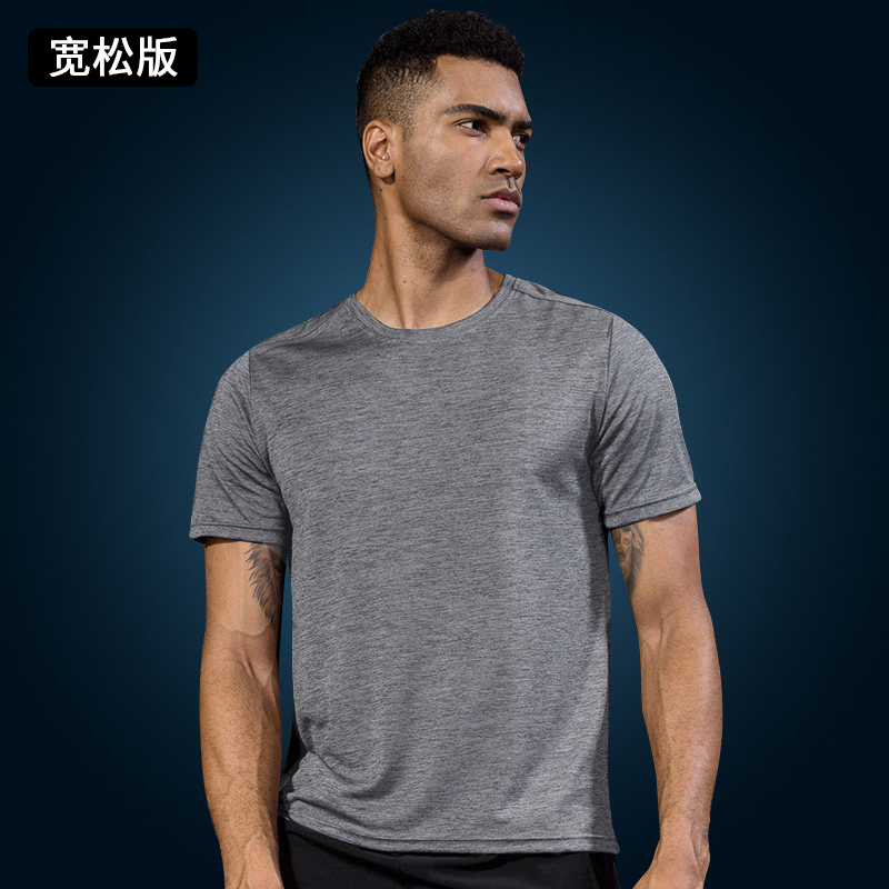 Camisetas deportivas de manga corta, camisetas de sudor para hombres y mujeres, ropa de secado rápido, acondicionamiento físico de verano, hielo suelto y transpirable, media manga delgada