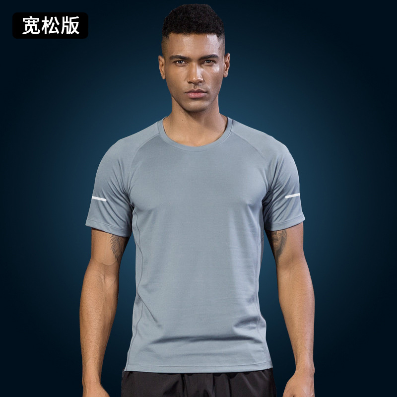 Camisetas deportivas de manga corta, camisetas de sudor para hombres y mujeres, ropa de secado rápido, acondicionamiento físico de verano, hielo suelto y transpirable, media manga delgada