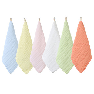 Gauze children's eating bib, towel for new born, wet wipes for face washing for breastfeeding for buttock skin for food 5