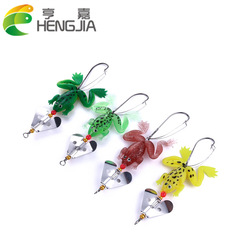 Sequin Frog Hengallua Bait Soft Fish Freshwater Single Hook Bionic Bait 6g Fishing Bait Cross-Border Wholesale Fishing Gear Set