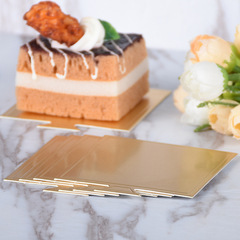 Thickened square cake mats gold card cut cheese mousse cake mats 100 food grade cake bases