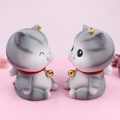 Internet celebrity cute angel cat piggy bank piggy bank exquisite home decoration living room bedroom table decoration