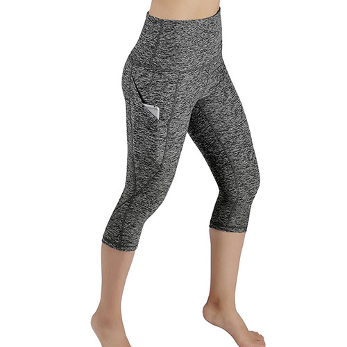 European and American Pocket Yoga Tights with Buttock Elastic Exercise Fitness Running Leggings for Women