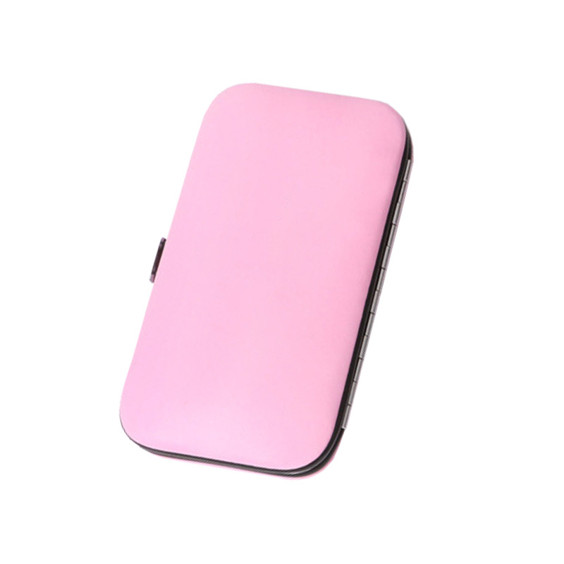 Clippers de uñas de color caramelo 7 piezas traje de manicura herramientas de belleza regalos promocionales cortaúñas traje imprimible logo