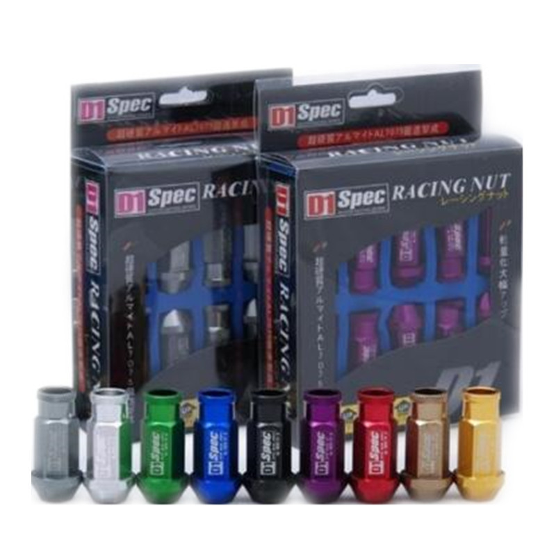 Automobile D1SPEC tire nut wheel nut lightweight screw 6065 alloy long through hole type