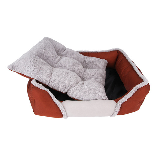 Amazon factory direct sale Teddy creative cat nest autumn and winter warm dog bed pet nest mat breathable dog nest