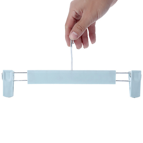 Non-slip plastic clothes hanger, pants rack, pants clip, skirt clip, underwear rack, frosted clothes drying rack in cabinet, clothing store rack