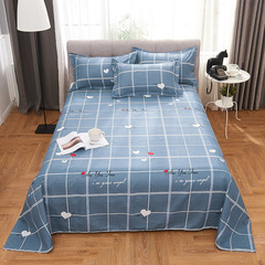 Grid four-piece set bed sheet and duvet cover student four-piece set 1.0 meters 1.8 meters bed duvet cover three-piece set bedding set