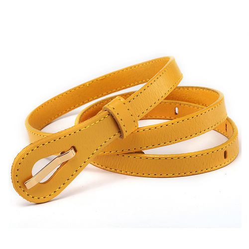 Waist belt women's cowhide simple and versatile ladies' genuine leather belt fine decoration skirt fashion pants belt green wholesale agency 