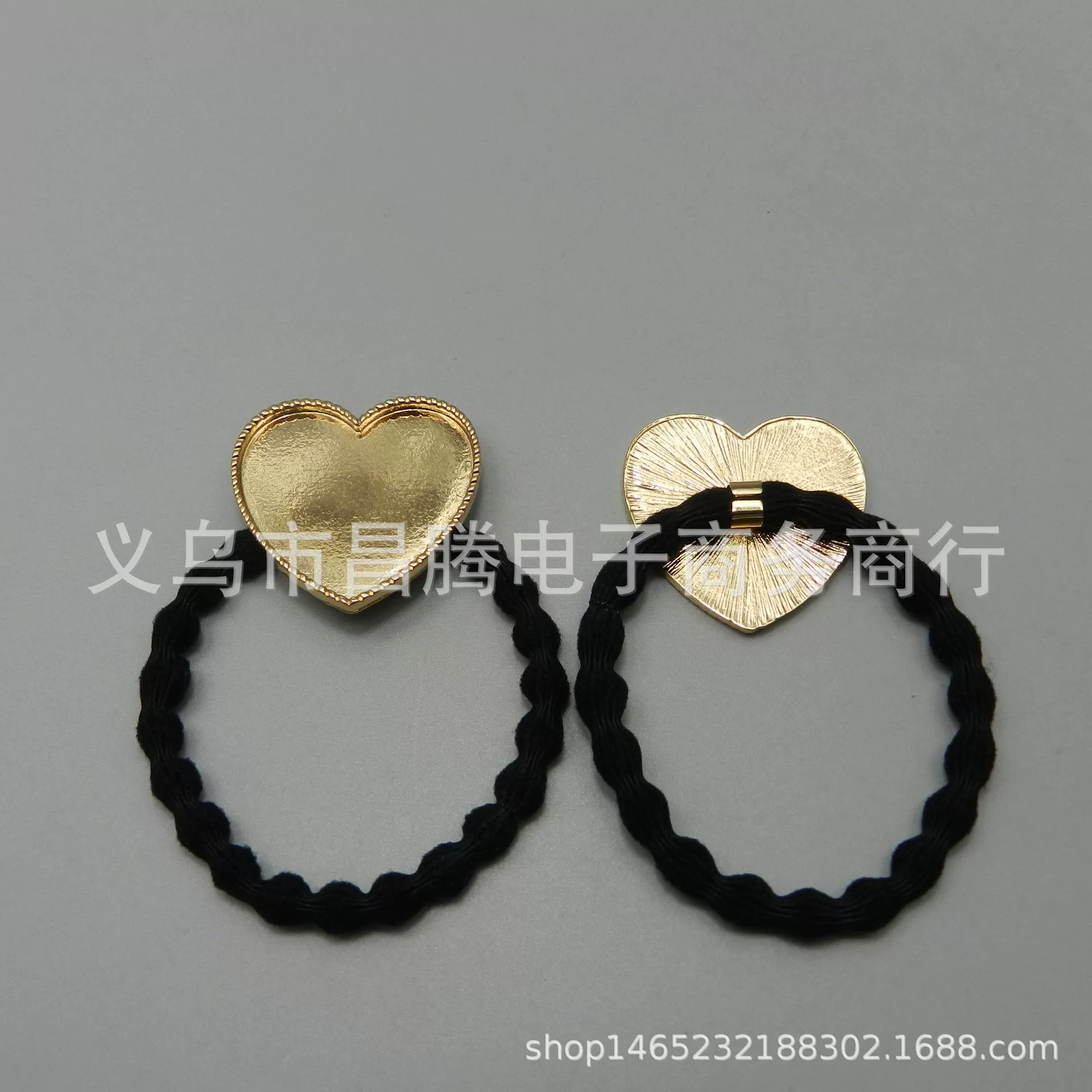 Сохраняющий цвет каркас масляного клея в форме сердца с пряжкой C кольцо для черных волос головной убор аксессуары для волос DIY ювелирные аксессуары материалы ручной работы