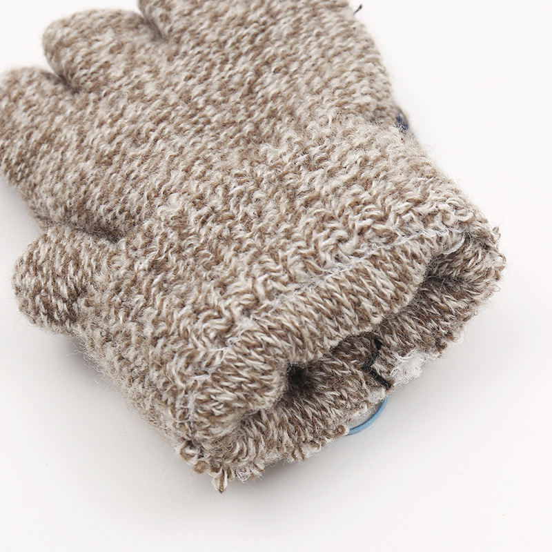Comercio exterior estilo coreano nueva moda hombres niños de rayas medio dedo Flip guantes invierno viajes caliente fábrica al por mayor