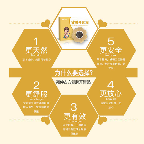 Honey plaster patch wholesale children's spleen and stomach patch acupoint navel plaster patch children's spleen and stomach patch manufacturer
