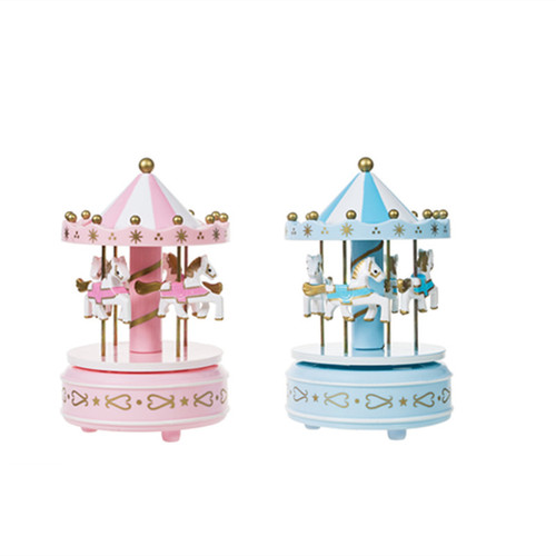 Cake Decoration Carousel Christmas Music Box Music Box Creative Baking Ornaments for Girls’ Birthday Gifts