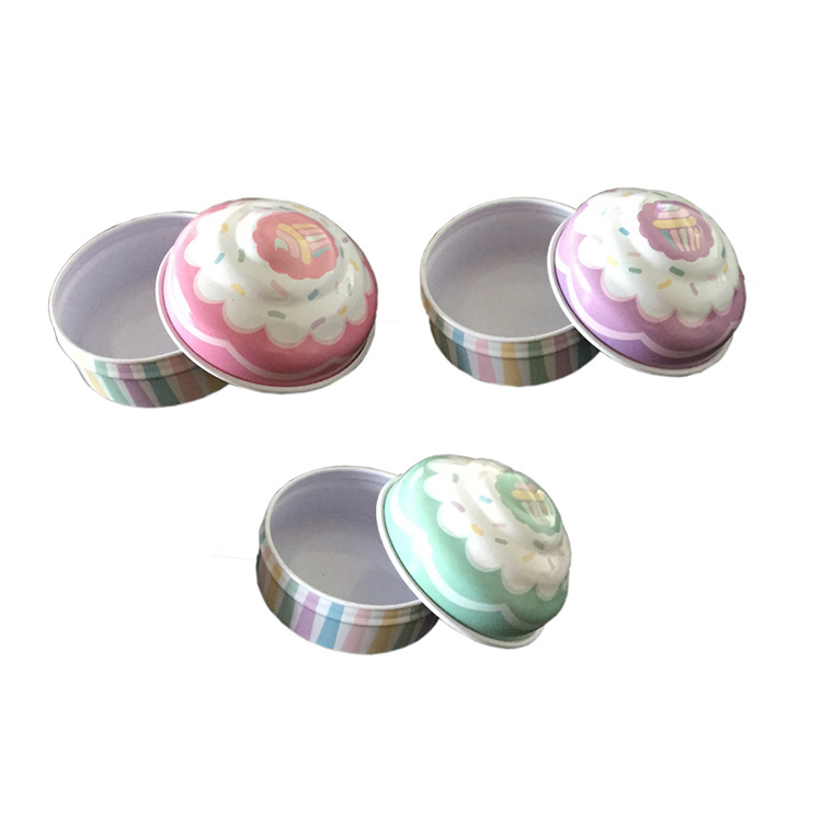 马口铁圆形唇彩包装铁盒 15克护手霜礼品铁罐 免费拿样
